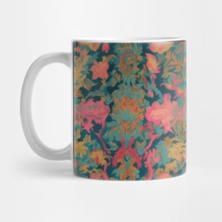 Mystical Tapestry: Vintage Indian Rug Reverie Mug